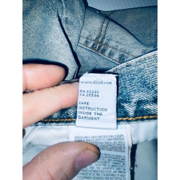 VINTAGE Diesel Jeans Men Kratt Straight Leg Y2K 2001 Italy 33x29 Fits 30x29 - Picture 13 of 16